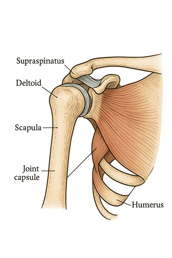 Shoulder Anatomy Diagram showing key structures